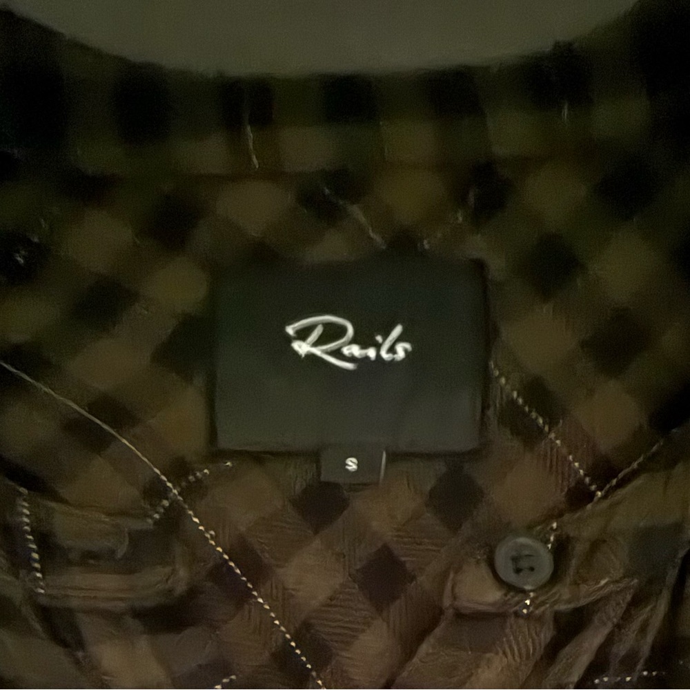 Rails Eloise Blouse In Fern Black With Lurex - image 2